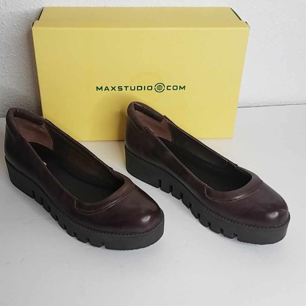 Max Studio Gema Leather Platform Loafer